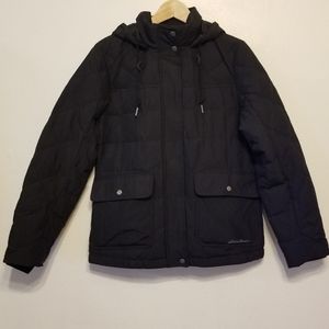Eddie Bauer women's black down jacket